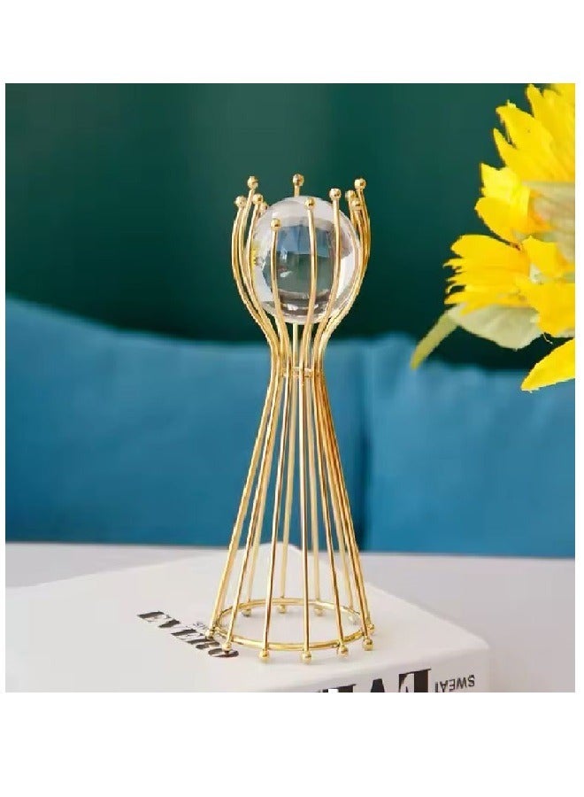 A unique decorative piece made of high-quality metal plated in gold large - Image 4