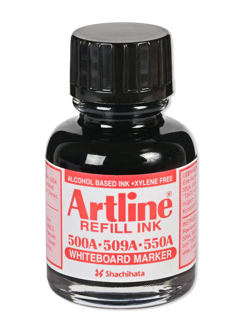 Artline Artline Refill Ink for 500A, 509A and 550A White Board Marker, Color:Black-ARIKESK50ABK  - Image 1