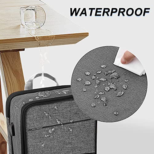 ZINZ Slim & Expandable Laptop Backpack 15 15.6 16 Inch Sleeve with USB Port, Spill-Resistant Notebooks Bag Case for Most 14-16 Inch MacBooks Surface-Books Dell HP Lenovo Asus Computers,G01BK02 - Image 4