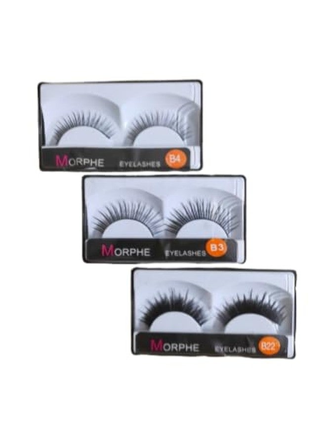 KISHMEHAR Combo Of False Charming Eyelashes (Set Of 3 Pairs) - Image 1
