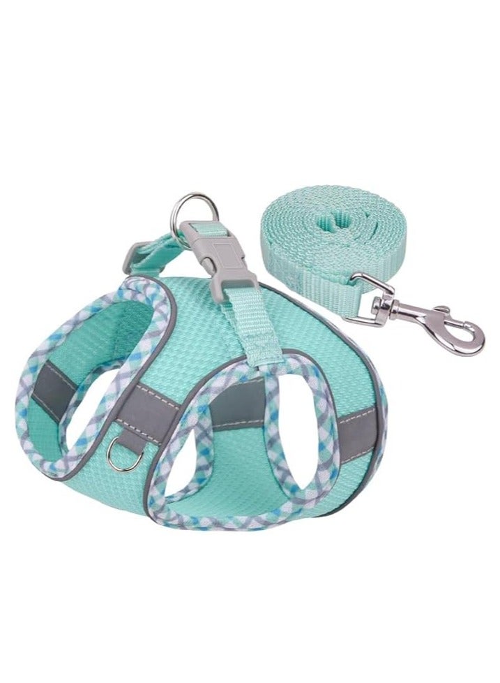 Dog Harness for Small and Medium Dogs – No Pull Puppy Harness and Leash Set, Easy Walk Harness for Walking, Running, and Training - Image 1