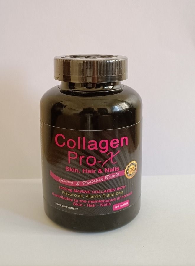 Collagen Pro-X Skin Hair Nails Collagen Formula of 6000MG Marine Collagen Halal Certified With Flavonoids Vitamin C And Zinc For Glowing And Radiating Beauty. - Image 1