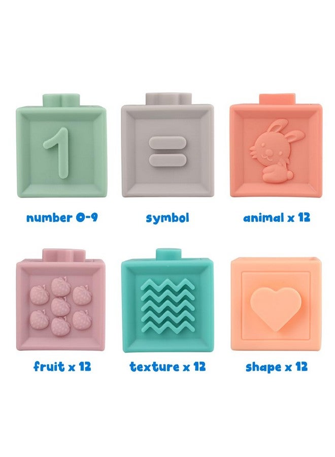LITAND Soft Stacking Blocks For Baby - Sensory Montessori Toys Toddler Activities - Gifts For Boy Girl 6 9 12 18 Months 1 2 3 Year Old Birthday - Infant Bath Toys - Image 3