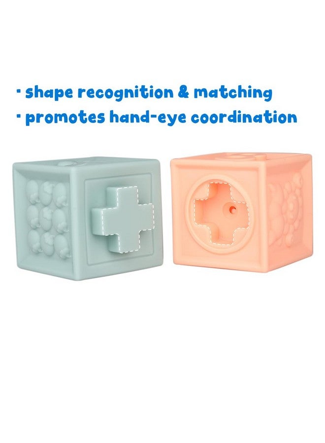 LITAND Soft Stacking Blocks For Baby - Sensory Montessori Toys Toddler Activities - Gifts For Boy Girl 6 9 12 18 Months 1 2 3 Year Old Birthday - Infant Bath Toys - Image 2