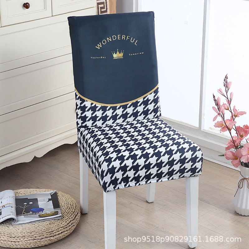 Elastic Fabric Chair Cover Chair Cover Dining Chair Cover Household Suit Universal Seat Cover Stool Cover Universal Chair Cover - Image 5