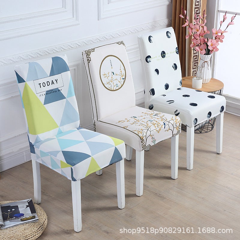 Elastic Fabric Chair Cover Chair Cover Dining Chair Cover Household Suit Universal Seat Cover Stool Cover Universal Chair Cover - Image 3