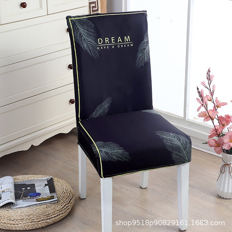 Elastic Fabric Chair Cover Chair Cover Dining Chair Cover Household Suit Universal Seat Cover Stool Cover Universal Chair Cover - Image 1