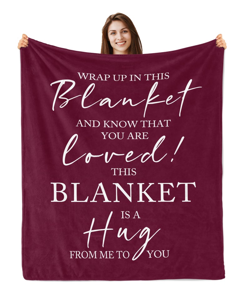 Butonus Get Well Soon Gifts for Women Gifts for Women Inspirational Gifts Blanket 60""x50"" Feel Better Gifts Hug/Healing Blanket for Women - Image 1