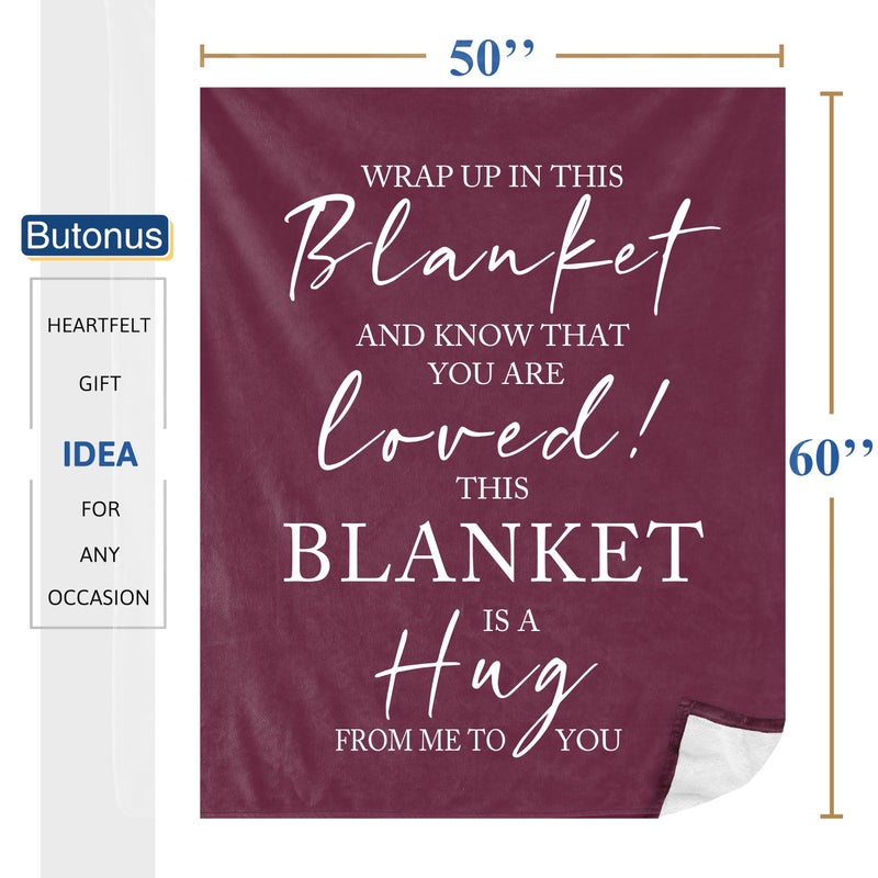 Butonus Get Well Soon Gifts for Women Gifts for Women Inspirational Gifts Blanket 60""x50"" Feel Better Gifts Hug/Healing Blanket for Women - Image 2