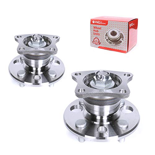 FKG 512018 Rear Wheel Bearing Hub Assembly fit for 1993-2002 Toyota Corolla, 1998-2002 Chevy Prizm, 1993-1997 Geo Prizm, 4 Lugs 4 Bolt Non Abs Set of 2 - Image 1