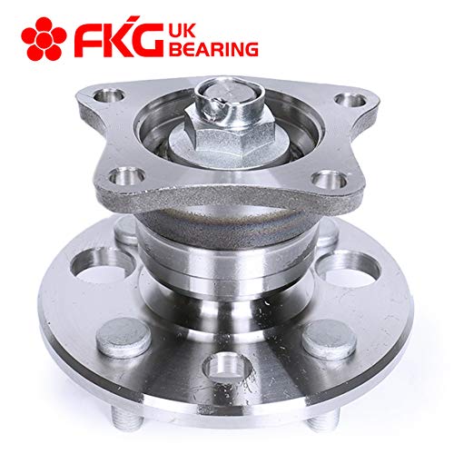 FKG 512018 Rear Wheel Bearing Hub Assembly fit for 1993-2002 Toyota Corolla, 1998-2002 Chevy Prizm, 1993-1997 Geo Prizm, 4 Lugs 4 Bolt Non Abs Set of 2 - Image 2