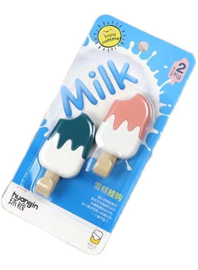 Creative Sticky Hook Adhesive Hook Wall Mounted Multi Functional Hook for Bathroom Bedroom Office Kitchen (SHAPE 7)