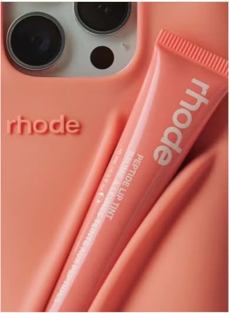 rhode Peptide Lip Tint (PEACH PIT) + Summer Lip Case Case for iPhone 14 Pro (PEACH PIT) - Limited Edition - Image 3
