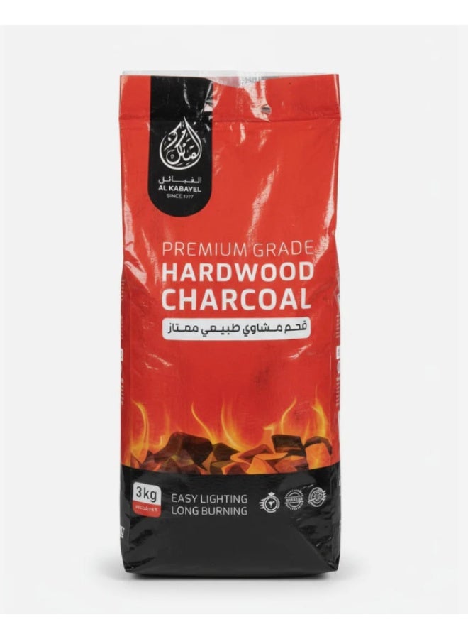 AKDC Hardwood Charcoal 3 kg | 100% Natural Lump Charcoal | Fast Ignition & Long-Lasting Heat for BBQ, Grills & Campfires - Image 2