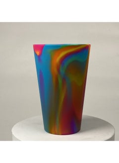 Generic 16oz Silicone Cup Outdoor Travel Portable Customizable Water Cup Drop-resistant Beverage Cup Mixed Color Wholesale-Color:No. 7 Color-Capacity:280ml  - Image 1