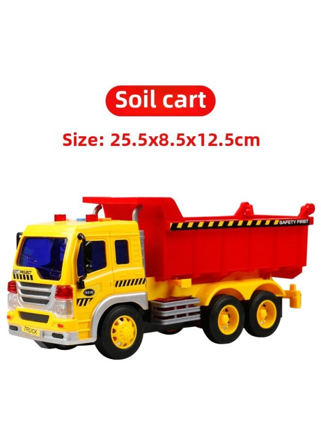 Art Car Play Simulation Large Inertia Children's Toy Car Engineering Excavator Baby Toy Lights Music Story-Color:310D 【acousto-optic】 Excavator - Image 4