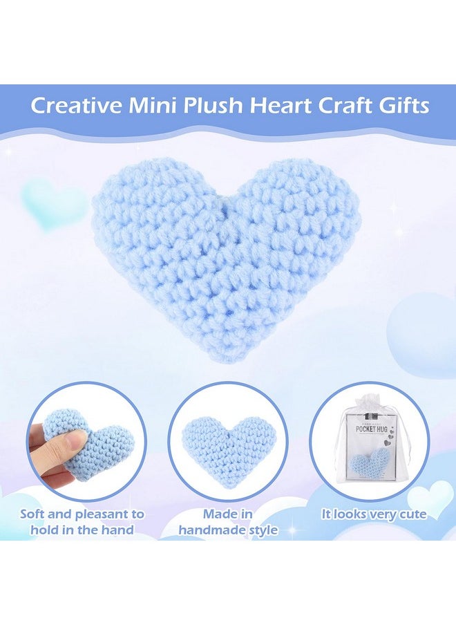 Grevosea Crochet Heart, Handmade Cute Crocheted Pocket Hug Good Luck Gifts Positive Heart Pocket Hug Gift for Thinking of You Greeting Keepsake Ornament Gifts for Birthday Wedding Valentines (Blue) - pzsku/Z8A796F7BD89EFE2868BDZ/45/_/1740982481/18fb4b35-6de9-4a34-9ca9-d45ab15c1fd2