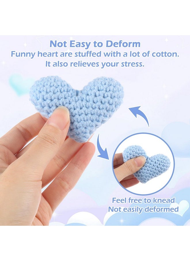 Grevosea Crochet Heart, Handmade Cute Crocheted Pocket Hug Good Luck Gifts Positive Heart Pocket Hug Gift for Thinking of You Greeting Keepsake Ornament Gifts for Birthday Wedding Valentines (Blue) - pzsku/Z8A796F7BD89EFE2868BDZ/45/_/1740982489/7eb42174-7961-4d9a-93eb-8673ac39cc1e