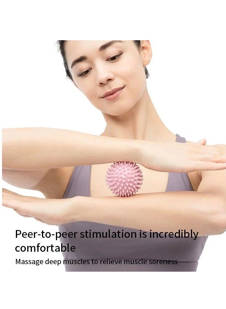 SportQ - Blister Massage Ball, Spiky Feather Massager Ball, Automatic Tissue Massager for the Feet, Sensory Ball to Treat Inflammation, Size 7 cm, Multi-Colour, from SportQ, - Image 1