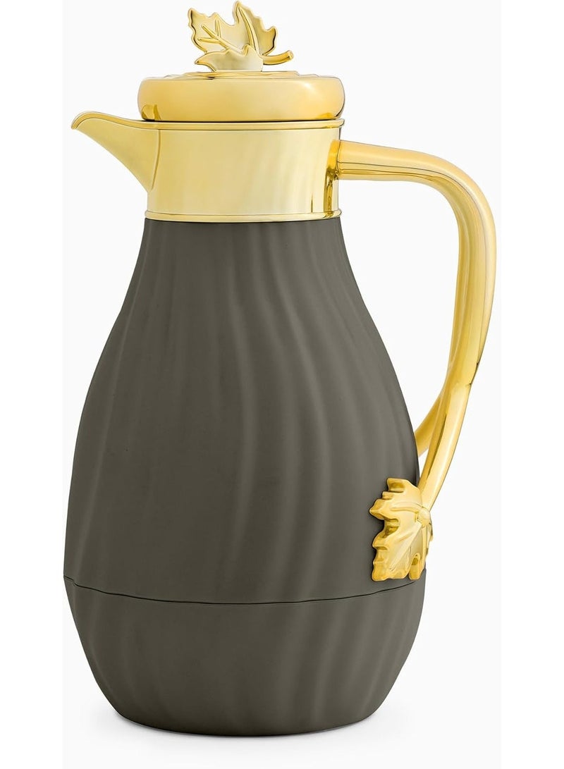 ماستر جولد طقم ترمس فاخر للشاي والقهوة من أميرا بغطاء ذهبي سعة 1 لتر | ترمس ديافة للشاي والقهوة يحافظ على الحرارة لمدة 12 ساعة | تصميم أنيق للمناسبات والضيافة - Image 2