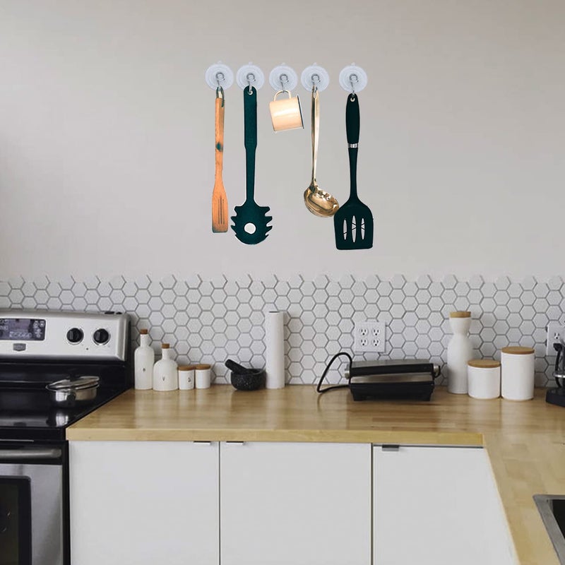 ETwinCoo All-Purpose Suction Cups Hooks [Combo Set] Reliable Strongest Window Suction Cups with Hooks (2 Large/2.36 Inches, 4 Medium/1.77 Inches, 6 Small/1.18 Inches), 12 Pack - Image 4