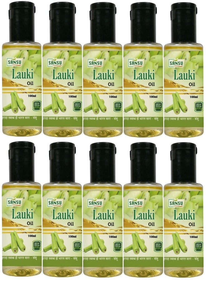 SANSU زيت سانسو لاوكي بوتل جراود أويل للشعر، زيت لنمو الشعر وعلاج قشرة الرأس، للعناية بالبشرة، 100 مل (عبوة من 10) - Image 1