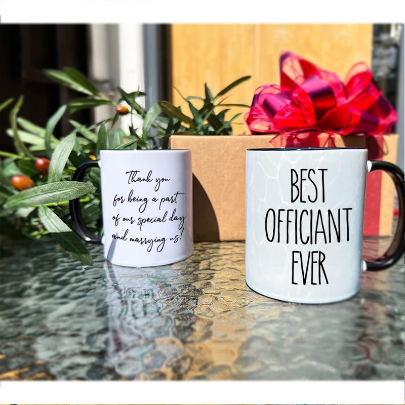 Dnuiyses Wedding Officiant Mug - Funny Registry Mug, Thank You Gift for Bride & Groom - Image 3