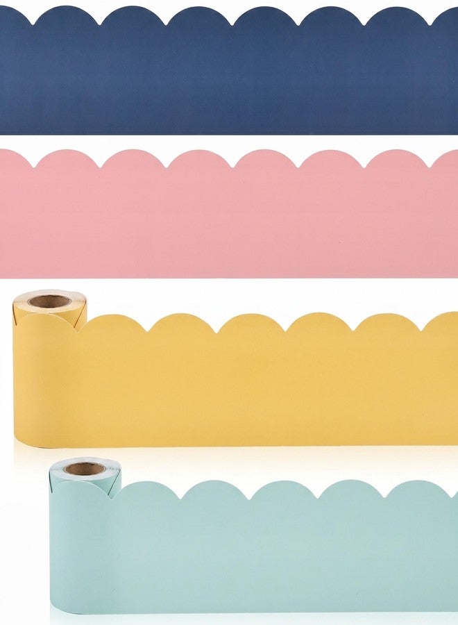 ZICOTO Beautiful Scalloped Bulletin Board Borders for Classroom Decor - 84 Colorful Strips for Up to 4 Boards 4x6 ft, Durable Decoration and Teacher Must Haves for a Warm Welcoming Classroom - Image 1