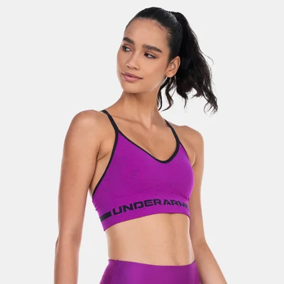 UNDER ARMOUR Women's Seamless Long Heather Sports Bra