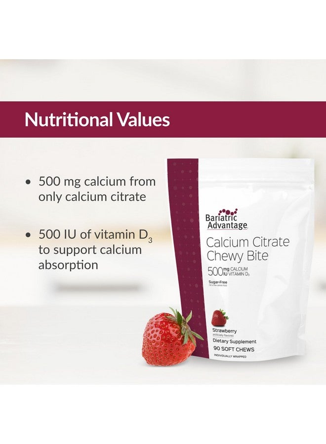 بارياتيك أدفانتج أقراص سيترات الكالسيوم من بارياتريك أدفانتج، ٥٠٠ ملغ، قابلة للمضغ - لمرضى جراحة السمنة - فيتامين د٣ - مكمل كالسيوم قابل للمضغ خالٍ من السكر - أقراص كالسيوم بارياتريك للمضغ - بنكهة الفراولة - ٩٠ قرصًا - Image 5