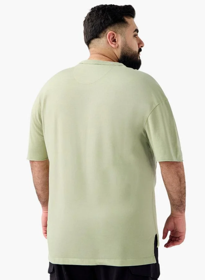 Maxim Plus Size T-shirt with Crew Neck and Short Sleeves