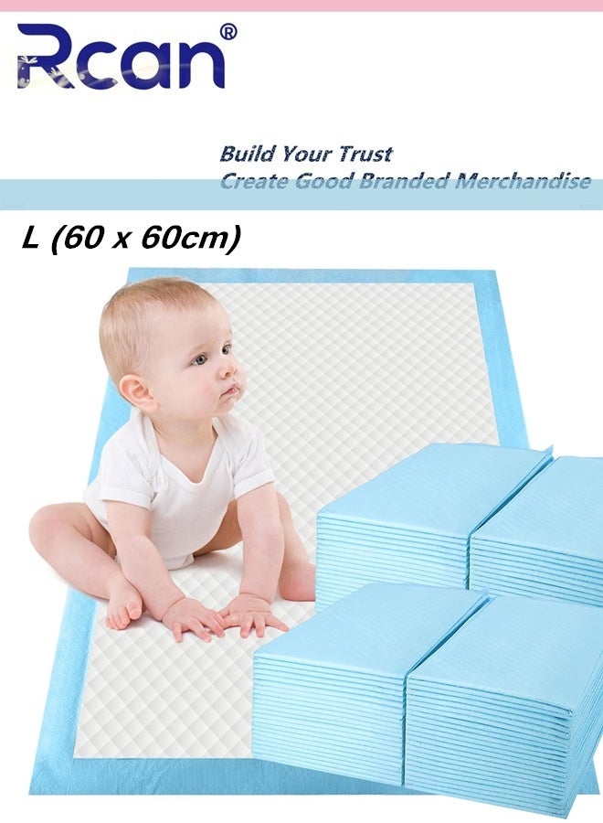 Rcan S/M/L/XL Four Sizes Baby Changing Pads, Disposable Diaper Changing Pads, 5-Layer Protection Hospital Pad, Incontinence Underpads, Ventilation Waterproof Leak Proof Rapid Drying Thicken And High Absorption Seamless Changing Pad For Infants Kids Adults Elderly - Image 1