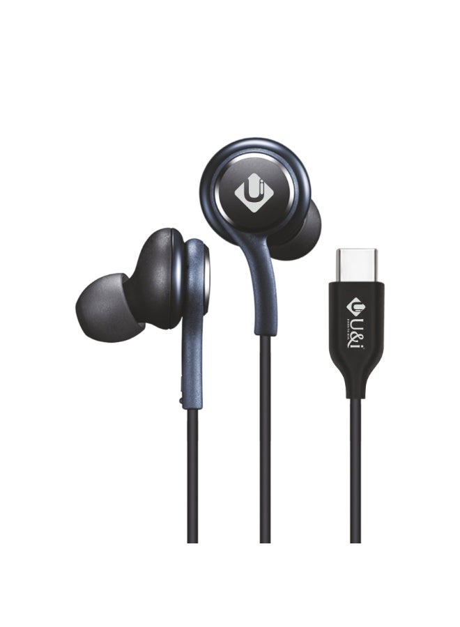 يو اند اي Arabic: سماعات رأس سلكية من نوع C - سماعات أذن سلكية USB-C (Ui-8838) مع ميكروفون وتحكم في الصوت، سماعة مانعة للضوضاء متوافقة مع آيفون - Image 1