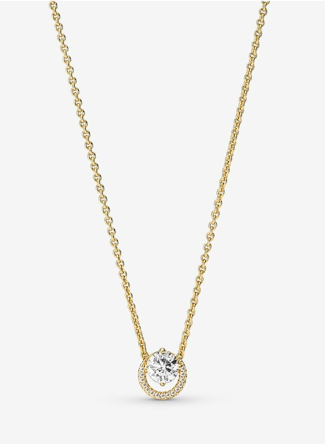 Pandora Violet Pandora Sparkling Round Halo Pendant Collier Necklace for Women  - Image 1