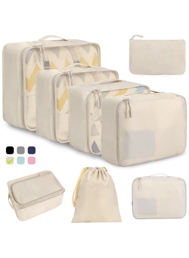 Soofam Packing Cubes, Luggage Packing, Travel Accessory Organizers, 8 Pack - Image 1