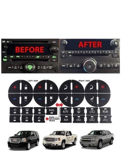 ECVV 3PCS AC Dash Button Sticker Repair Kit Car Interior Accessories Replacement Stickers for Ruined Faded Auto Climate Control Decals Fit Cars, SUVs, Trucks  - Image 4
