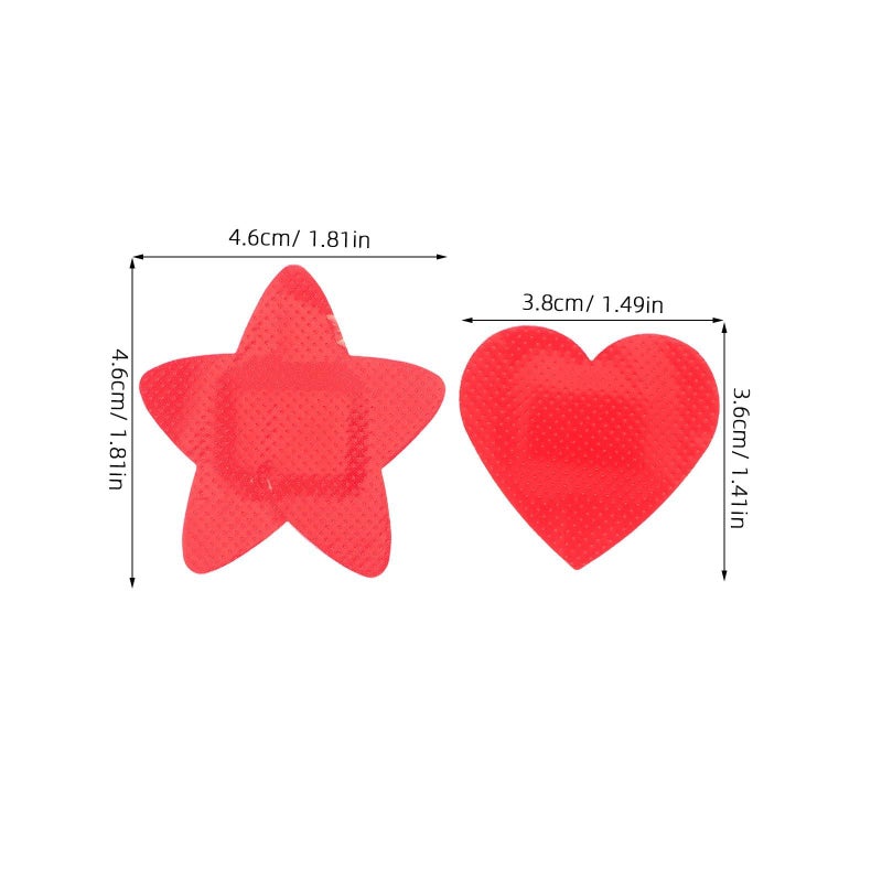 SAFIGLE 30pcs Heart Star Cartoon Bandages Waterproof Breathable Wound Care - Image 3