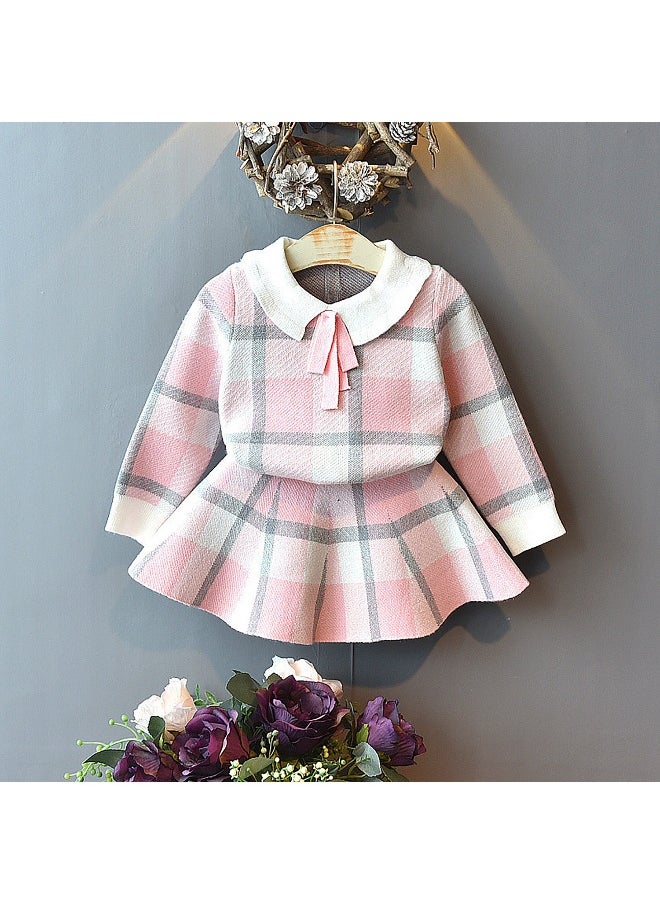 Box Pink Plaid Peter Pan collar  2 pcs sweatshirt & Skirt Winterwear set for Girls-3-4Y - pzsku/Z8A7A1CA0376F2136BB4EZ/45/_/1740398584/c12bcffd-33c9-4de4-80b3-aff3dddbdb26