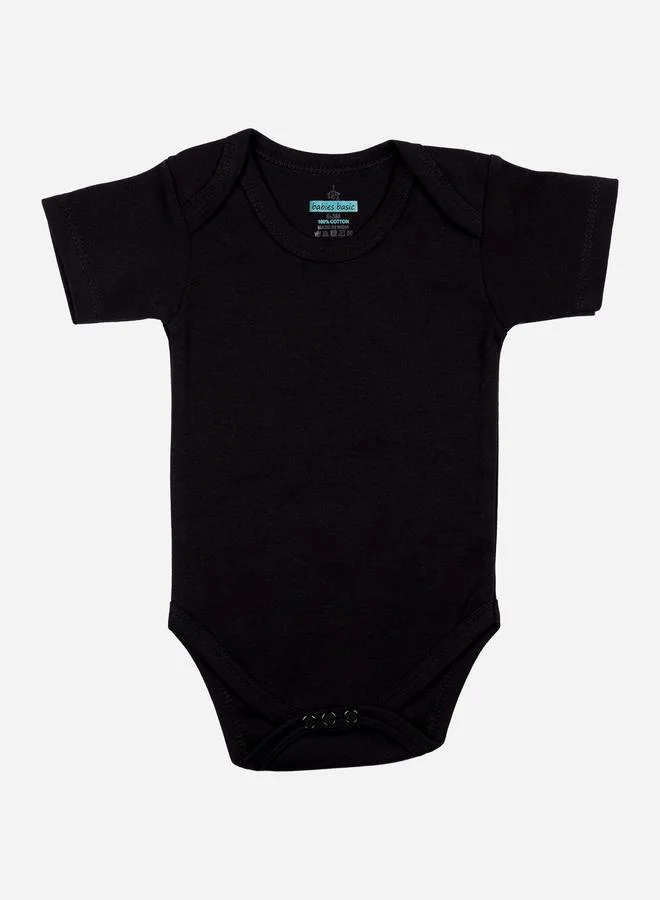 Babies Basic Pack of 3 - Solid Short Sleeves Bodysuit by Styli