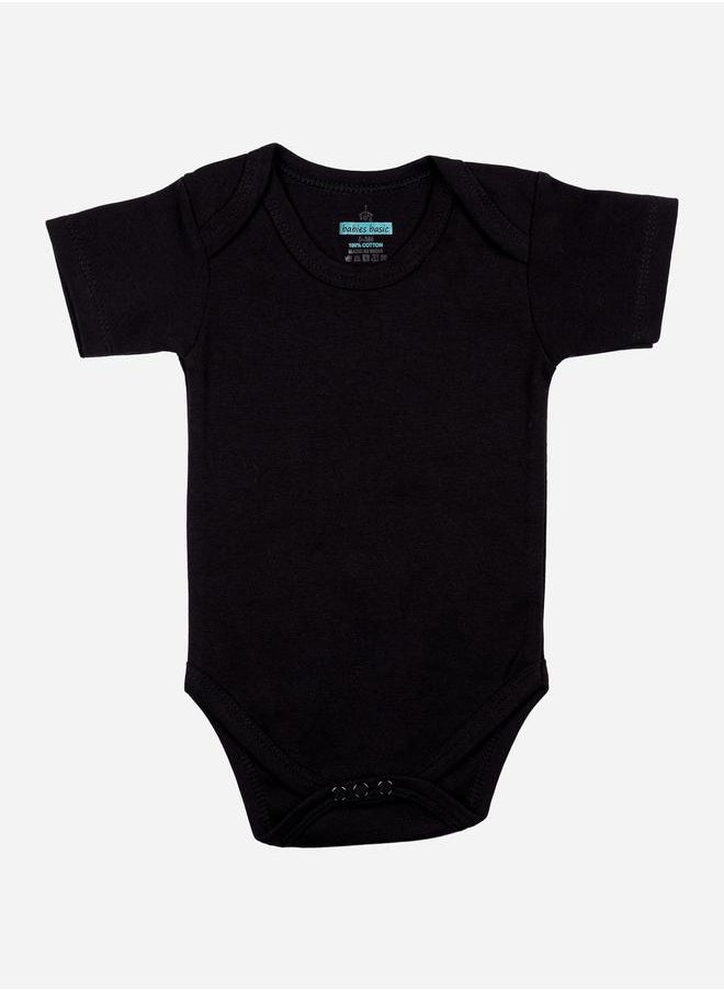 Babies Basic Pack of 3 - Solid Short Sleeves Bodysuit by Styli  - Image 4