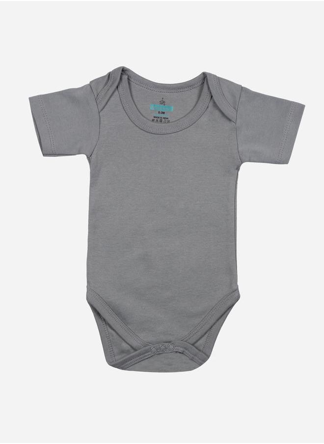 Babies Basic Pack of 3 - Solid Short Sleeves Bodysuit by Styli  - Image 3