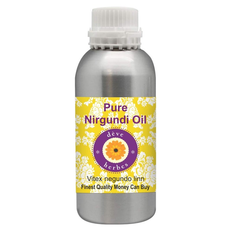 Deve Herbes Deve Herbes Nirgundi Oil Vitex negundo linn  Infused  Pure  NonSticky  Fast Absorbing  For Massage Blends  Men  Women  Herbal Aroma  1250ml  - Image 1