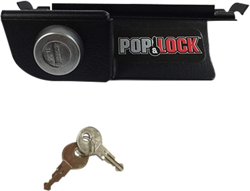 Pop & Lock – Manual Tailgate Lock for Dodge Ram 1500, 2500, and 3500, Fits 2002 to 2008 (Chrome, PL3400C, Works with No Factory Lock) - Image 1