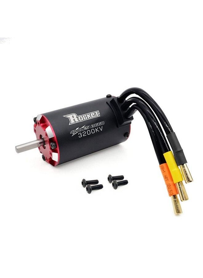 SURPASS HOBBY - Rocket V2 Supersonic 3660 3600Kv Waterproof Brushless Motor Shaft 5Mm Built In Temperature Sensor And Sensor Port For 1/10 Rc Car - Image 1