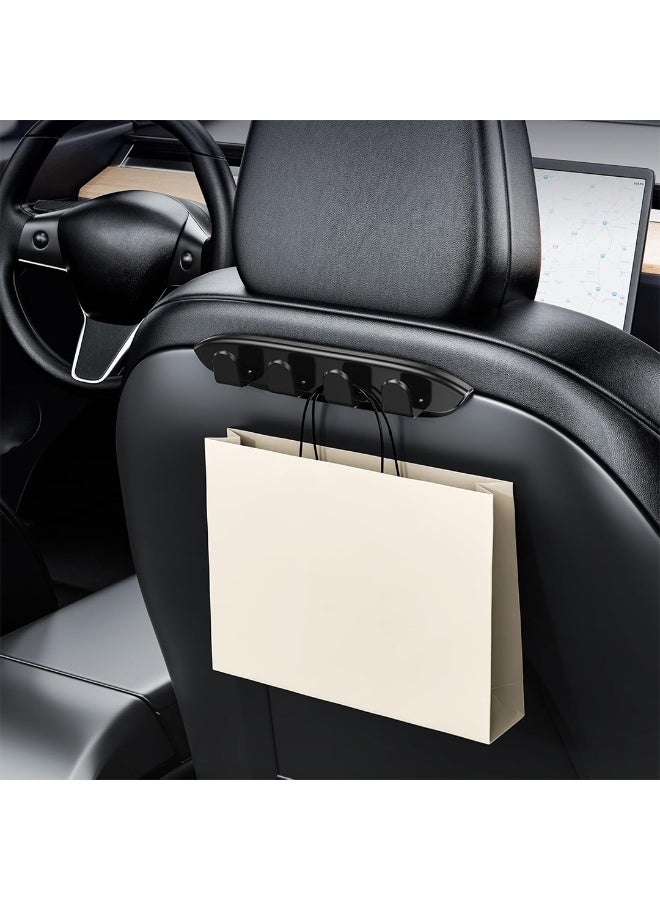 HPS Tesla Car Seat Hooks – Back Seat Purse Hanger & Organizer for Bags, Coats, and Groceries | Universal Fit for Tesla Model 3, Model Y, Model S, and Model X - Image 3