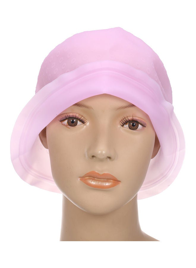 NIBEMINENT Reusable Hair Coloring Dye Cap With Hook Hairdressing Tools Pink 22.2 x 2 10cm - Image 4