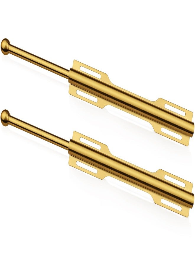 FIRJOY Valet Rod for Closet Pull Out (Brushed Gold, 2 PACK) - Image 1