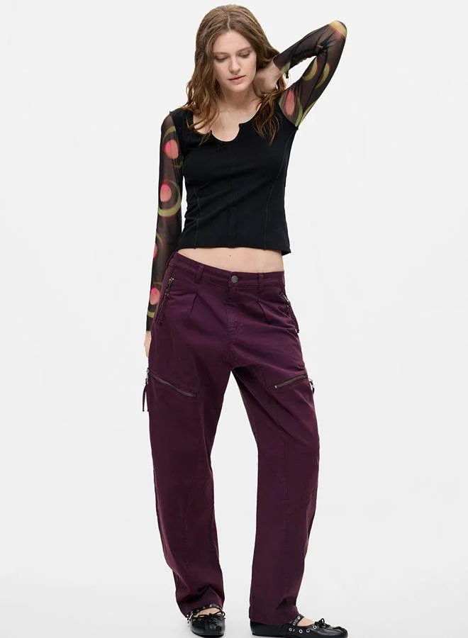 Desigual Long Zipper Trousers