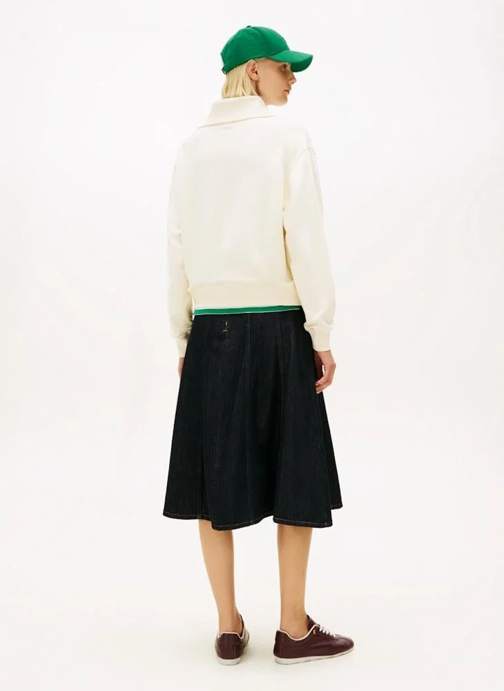 TOMMY HILFIGER Logo Half Zip Up Sweatshirt