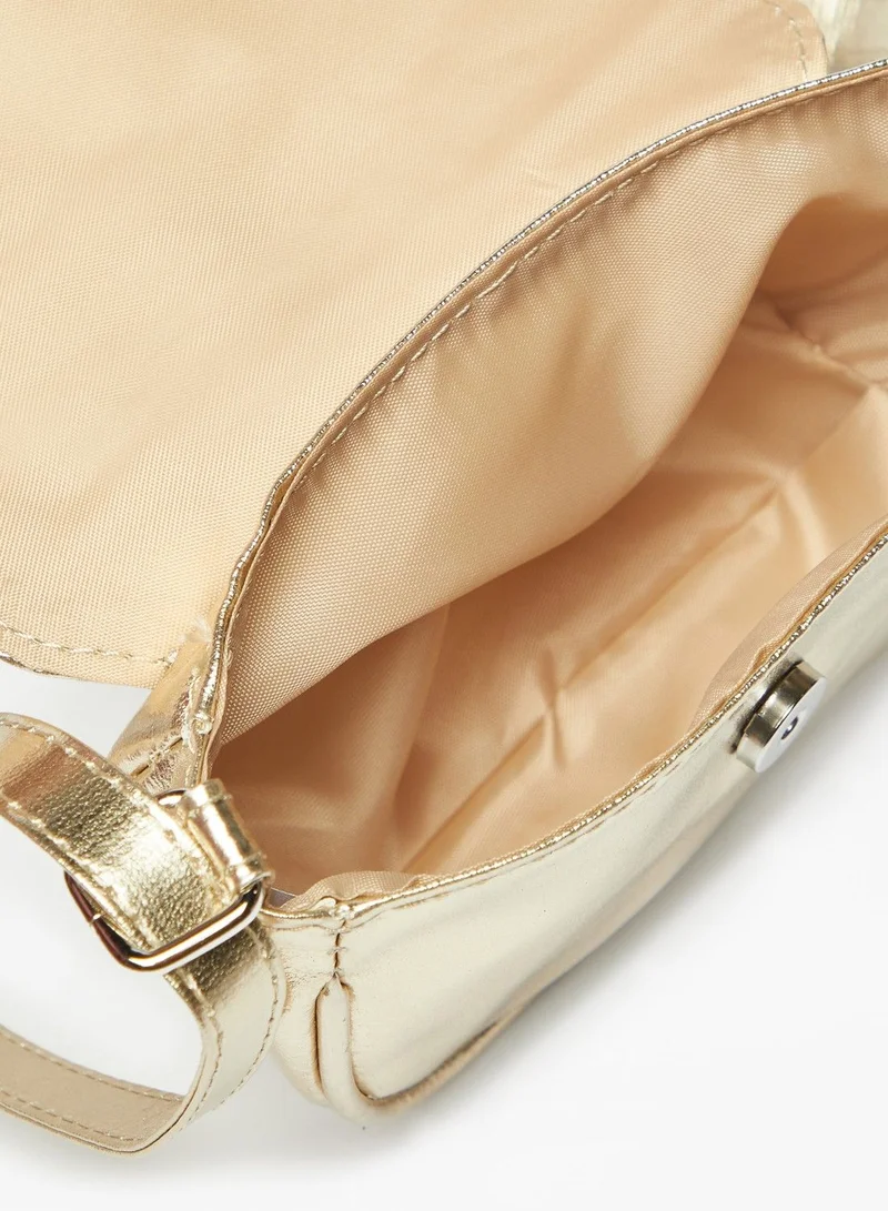 Flora Bella Floral Accent Crossbody Bag with Adjustable Strap